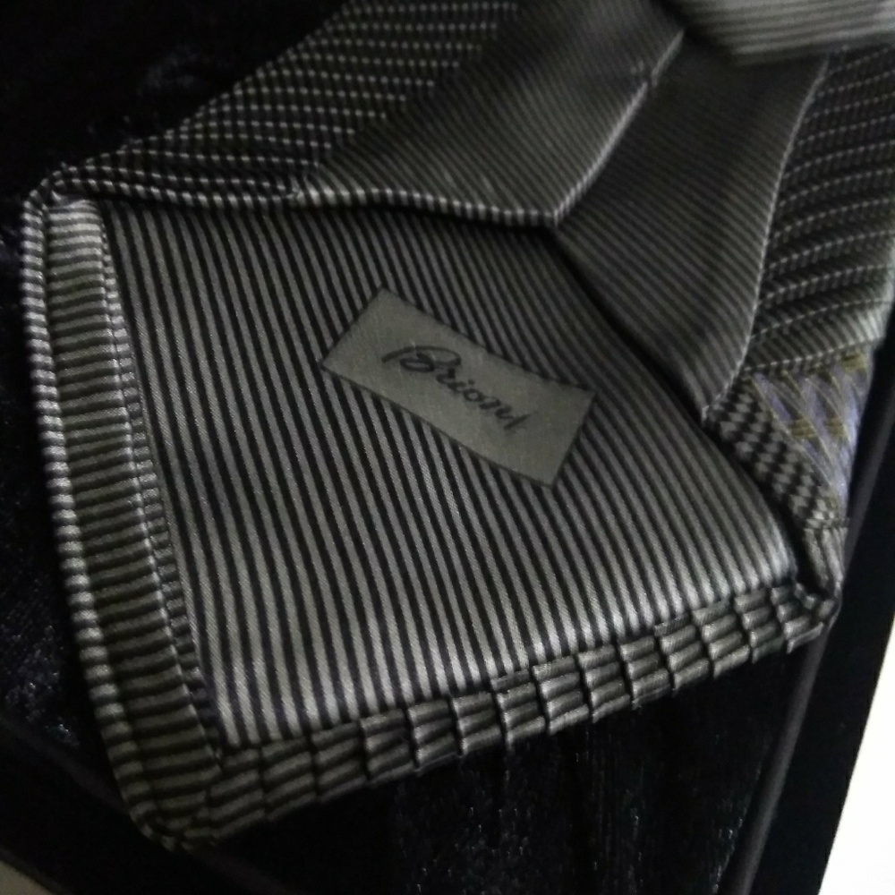 Brioni men's neckties geometric